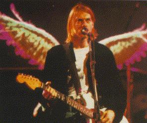 Kurt Cobain with his wings